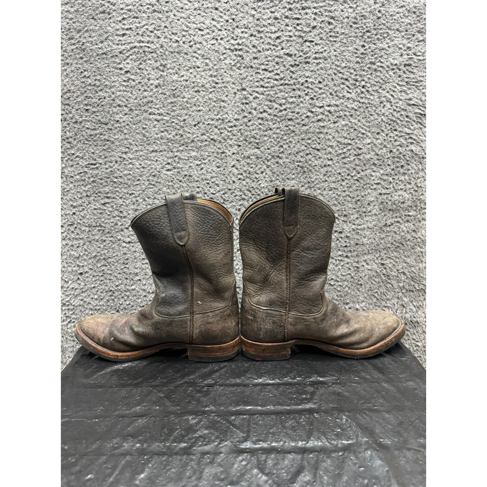 RRL Double RL Leather Pull On Roper Western Boots Brown 102861 Mens Size 9.5D US - Picture 6 of 12